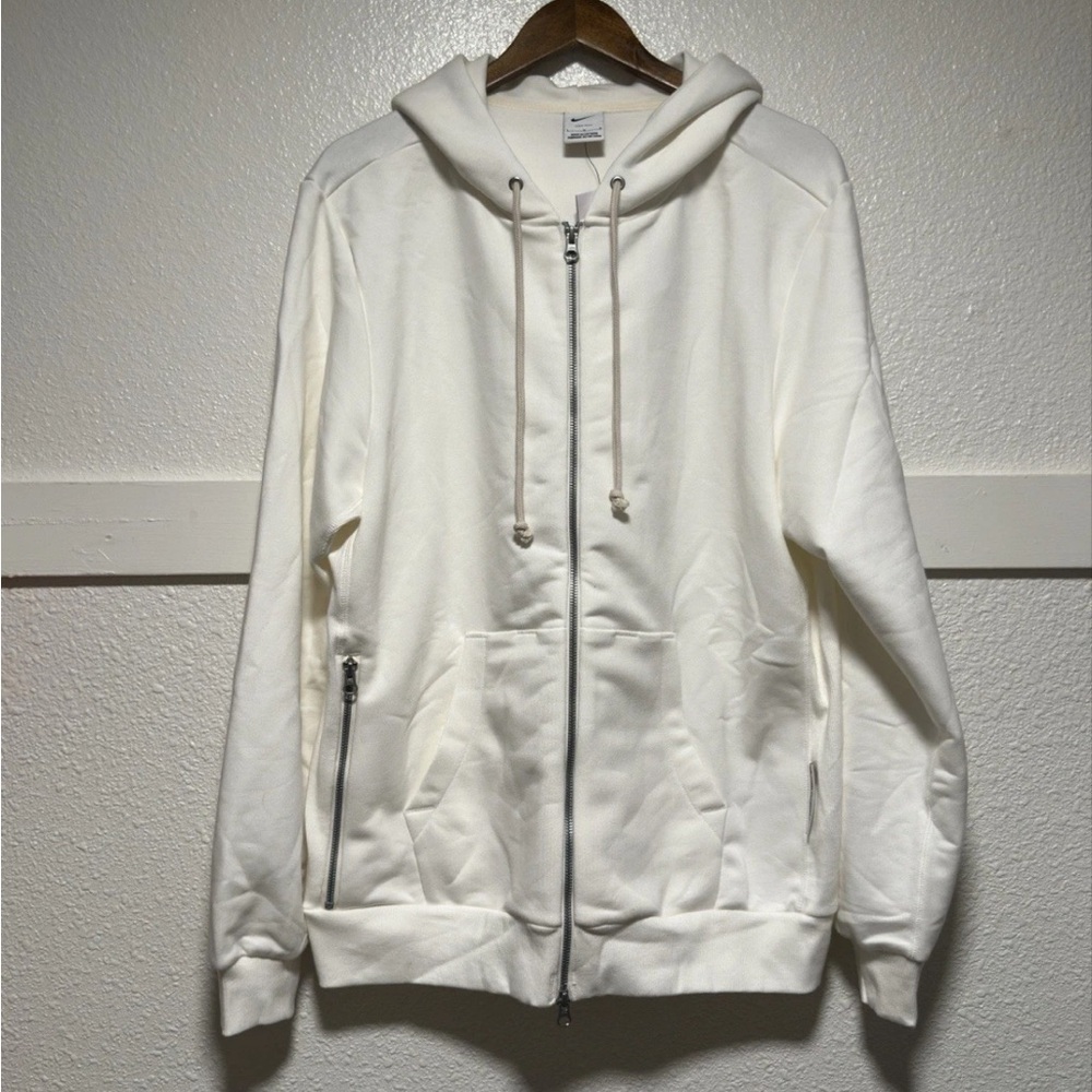 Nike Standard Issue Dri-Fit Full-Zip Hoodie Size L Men's FZ0222 133 Sail New